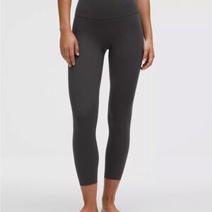 lululemon graphite grey coal align 25” leggings